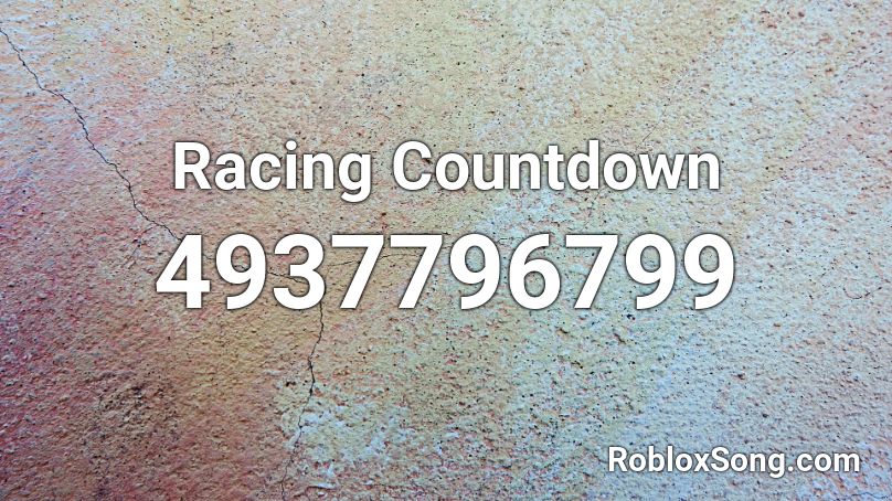 Racing Countdown Roblox ID