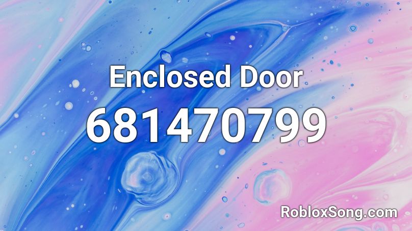 Enclosed Door Roblox ID