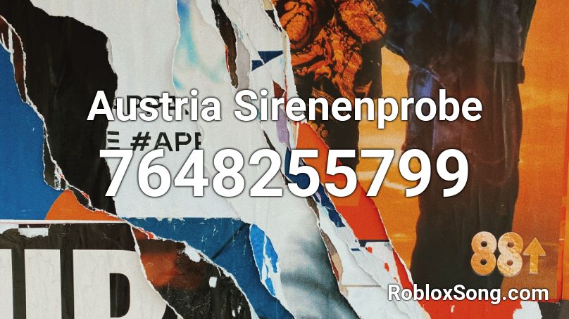 Austria Sirenenprobe Roblox ID