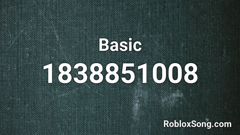 Basic Roblox ID
