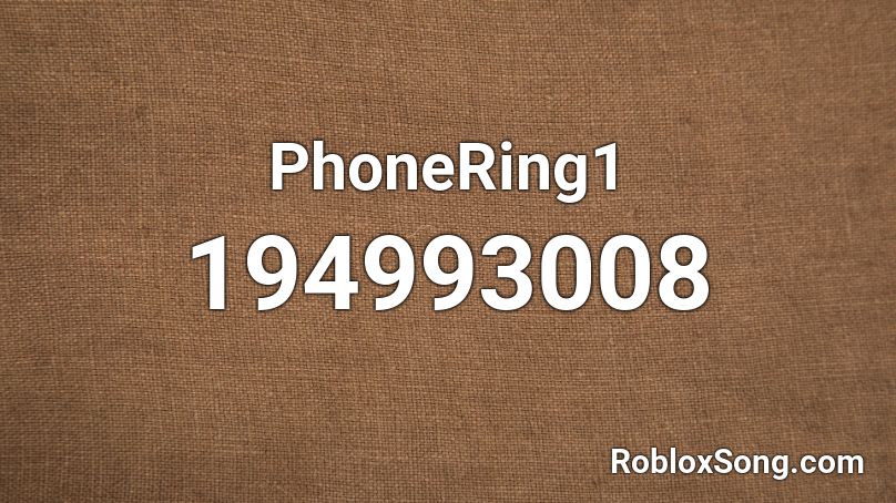 PhoneRing1 Roblox ID