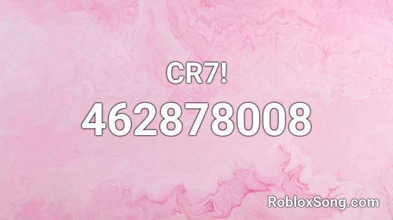 CR7! Roblox ID