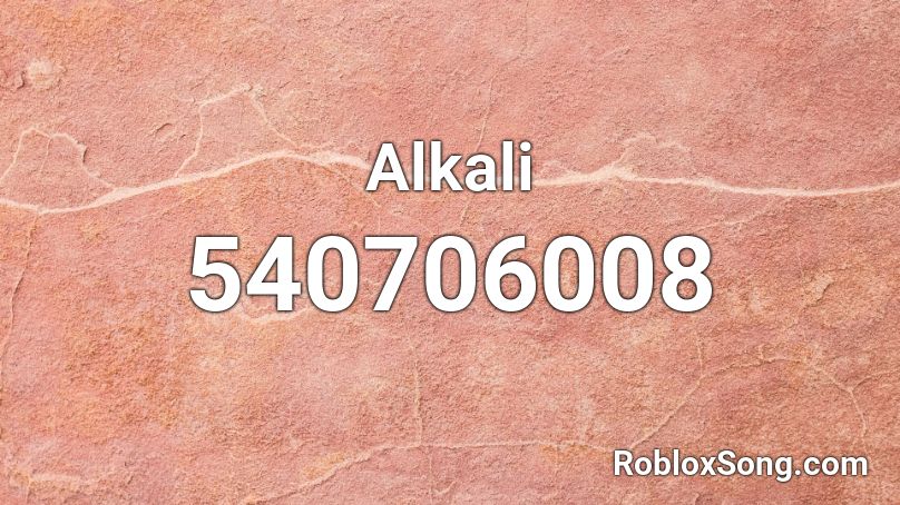 Alkali Roblox ID