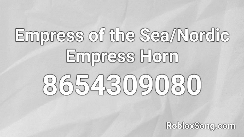 Empress of the Sea/Nordic Empress Horn Roblox ID