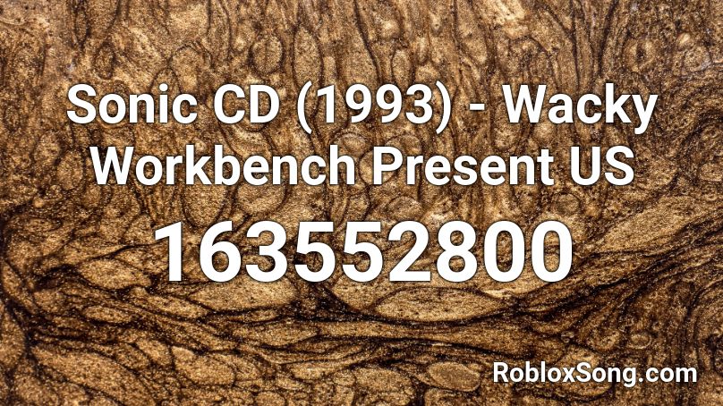 Sonic CD (1993) - Wacky Workbench Present US Roblox ID