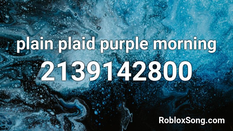 plain plaid purple morning Roblox ID