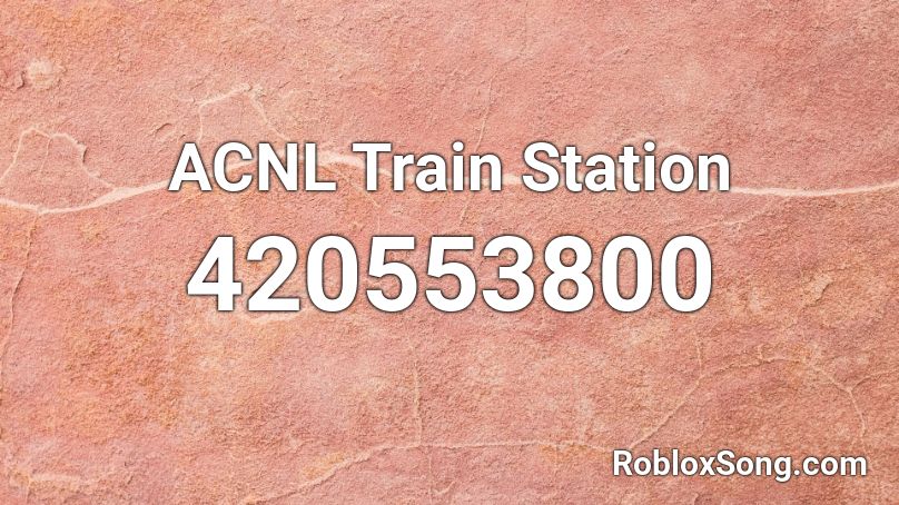 ACNL Train Station Roblox ID