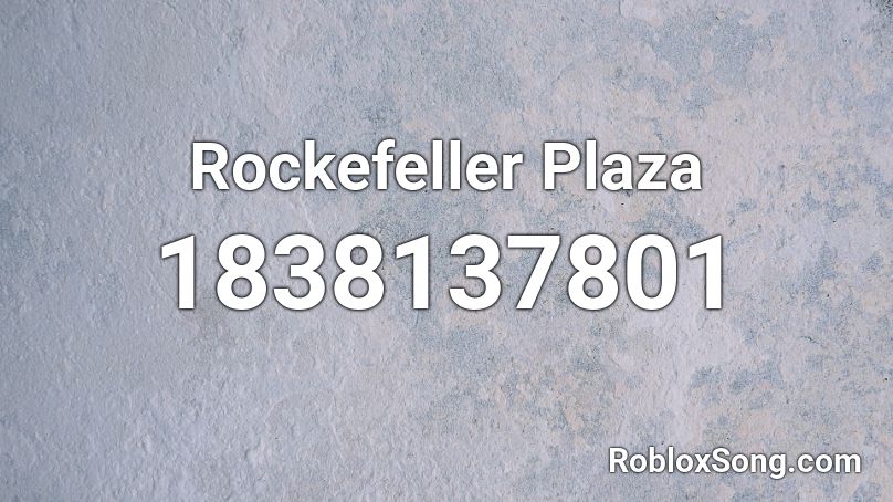 Rockefeller Plaza Roblox ID