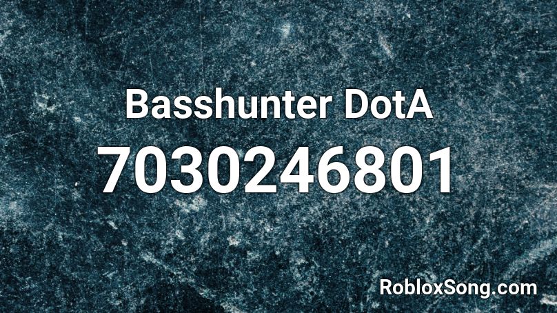 Basshunter DotA Roblox ID