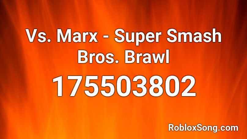 Vs. Marx - Super Smash Bros. Brawl Roblox ID