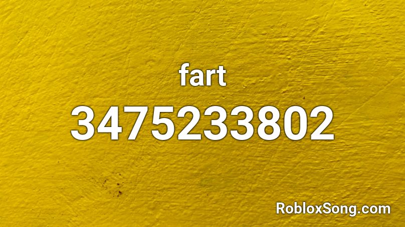 fart Roblox ID