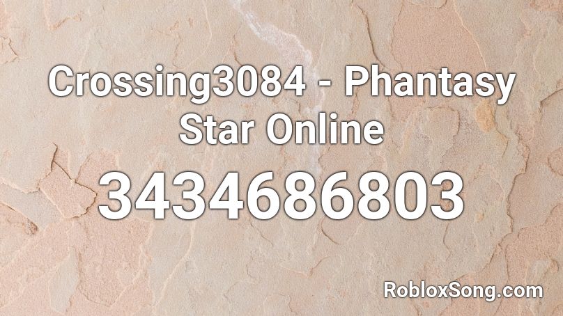 Crossing3084 - Phantasy Star Online Roblox ID
