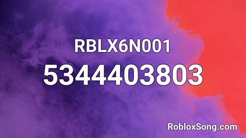 RBLX6N001 Roblox ID