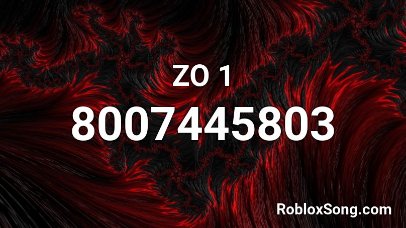 ZO 1 Roblox ID
