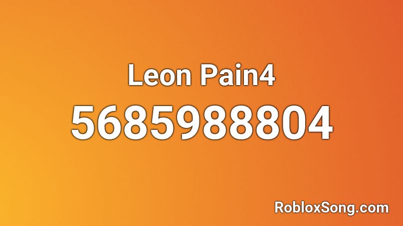 Leon Pain4 Roblox ID