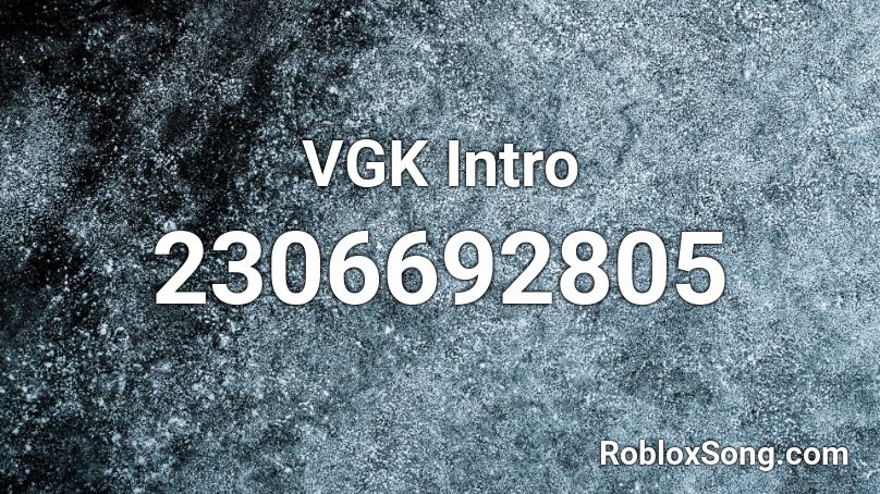 VGK Intro Roblox ID