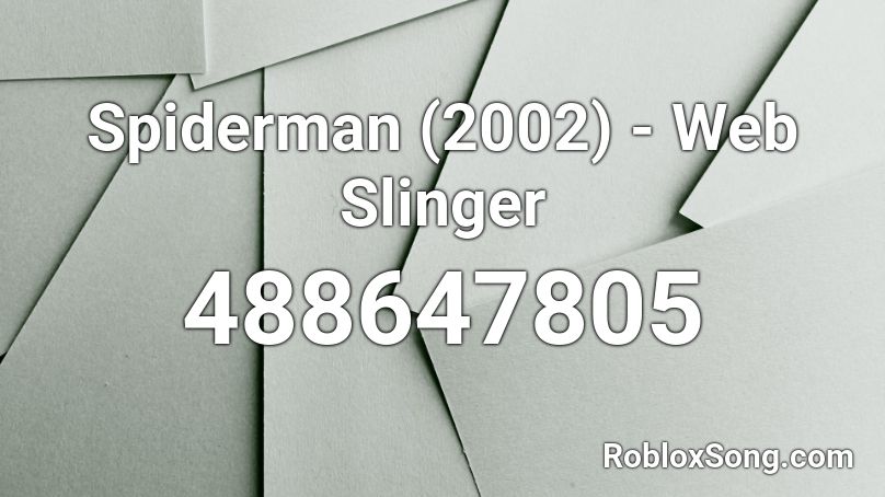 Spiderman (2002) - Web Slinger Roblox ID