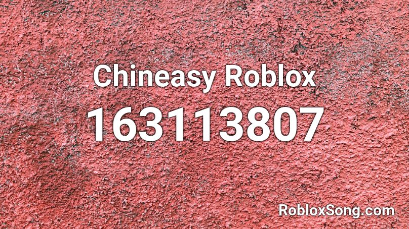 Chineasy Roblox Roblox ID