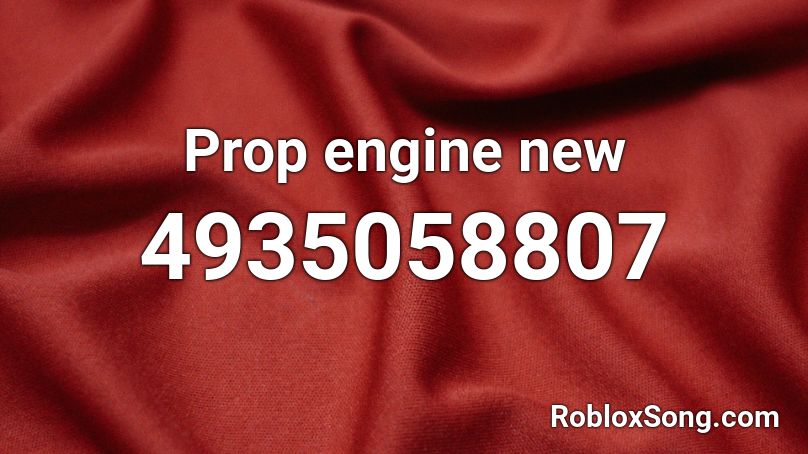 Prop engine new Roblox ID