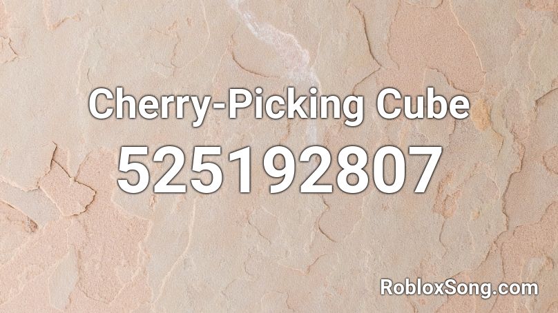 Cherry-Picking Cube Roblox ID