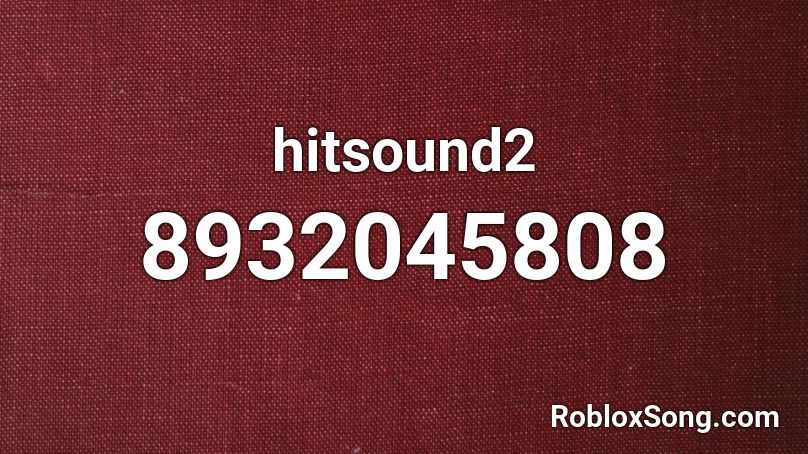 hitsound2 Roblox ID