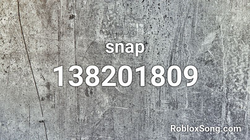 snap Roblox ID