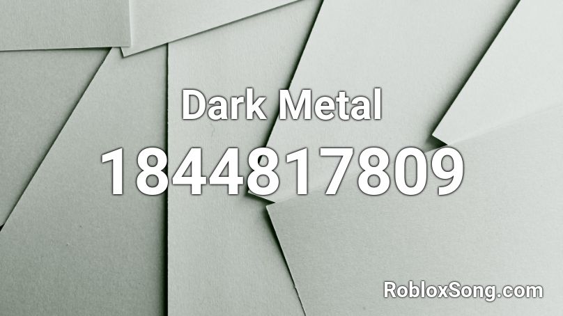 Dark Metal Roblox ID