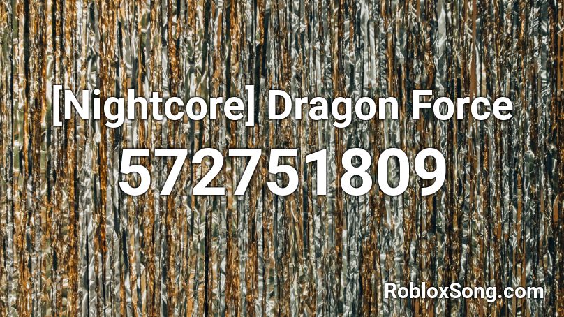 roblox dragon force id