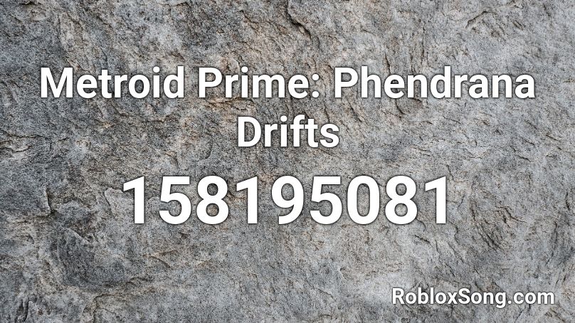 Metroid Prime: Phendrana Drifts Roblox ID