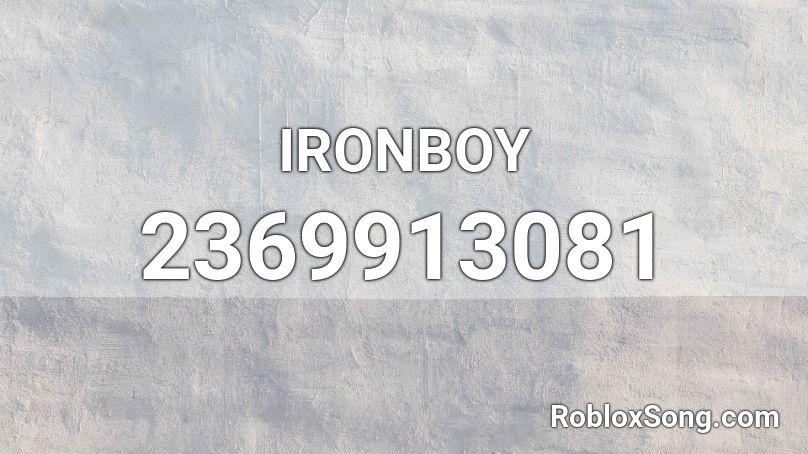 IRONBOY  Roblox ID