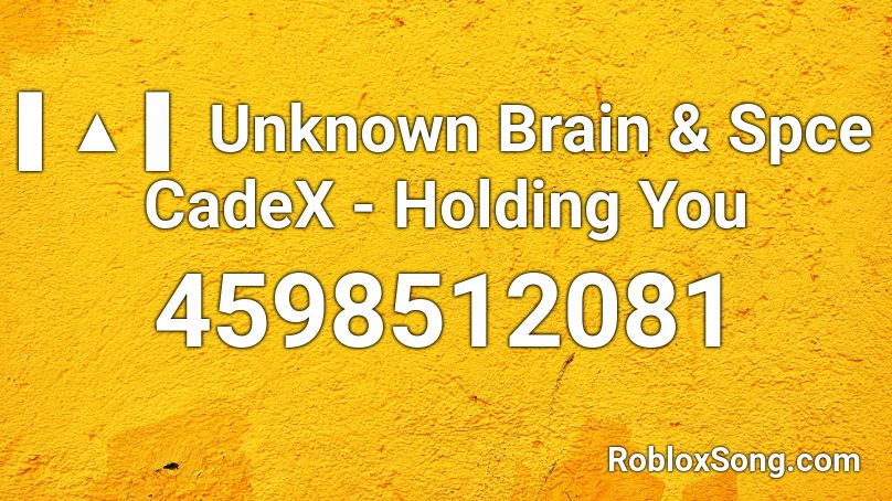 Unknown Brain & Spce CadeX - Holding You Roblox ID