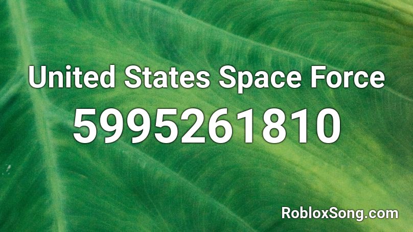 United States Space Force Roblox ID