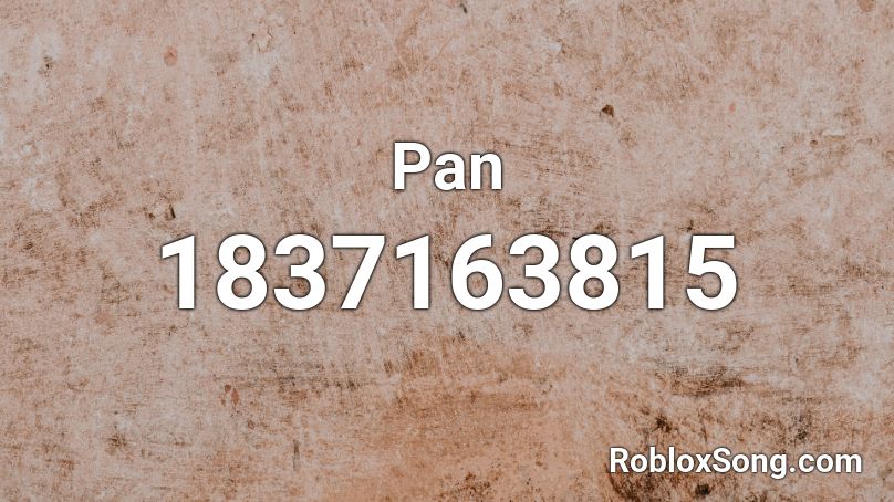 Pan Roblox ID