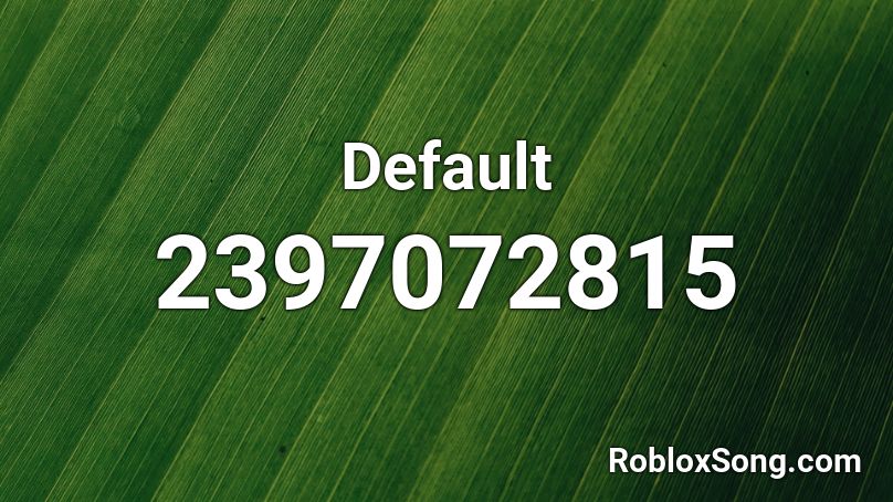 Default Roblox ID