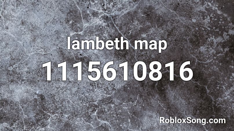 lambeth map  Roblox ID