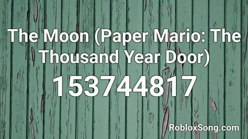 The Moon (Paper Mario: The Thousand Year Door) Roblox ID