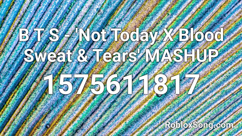 B T S Not Today X Blood Sweat Tears Mashup Roblox Id Roblox Music Codes - bts tear roblox id
