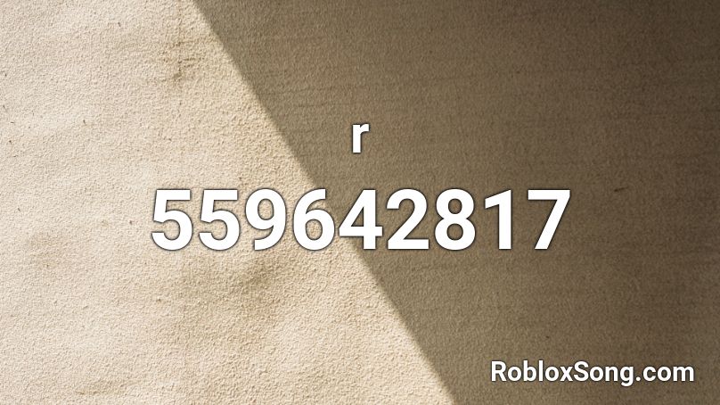 r Roblox ID