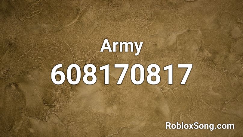 Army Roblox ID