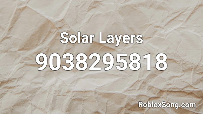 Solar Layers Roblox ID