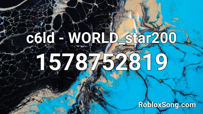 c6ld - WORLD_star200 Roblox ID