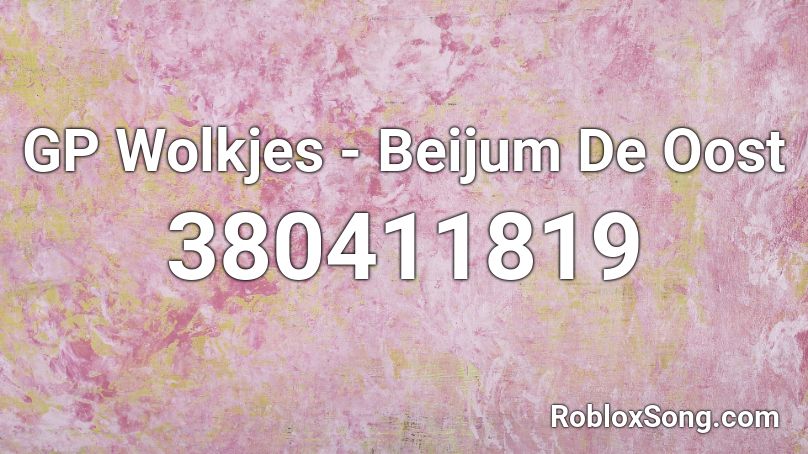 GP Wolkjes - Beijum De Oost Roblox ID