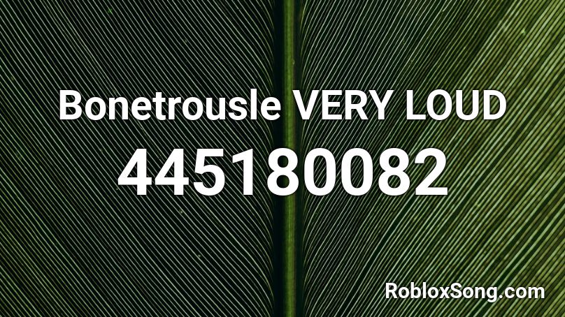 Bonetrousle Roblox Id Loud - roblox code for wii sports loud
