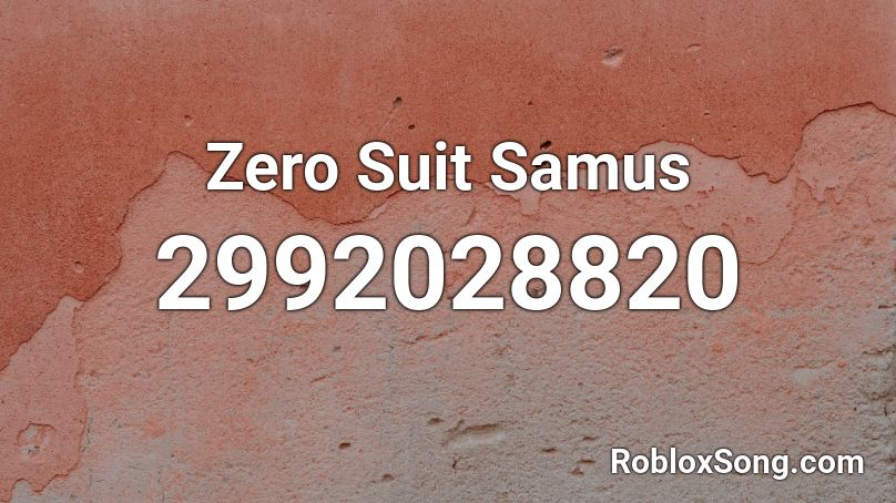 Zero Suit Samus Roblox ID