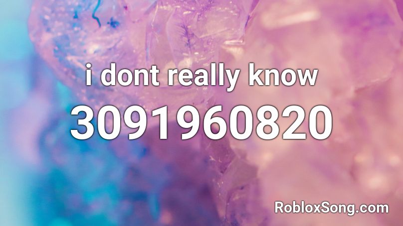 i dont really know Roblox ID