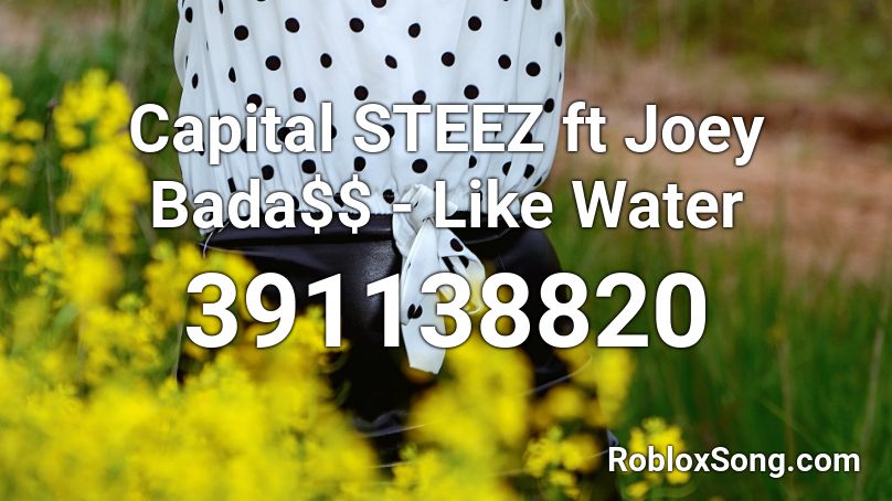 Capital STEEZ ft Joey Bada$$ - Like Water Roblox ID