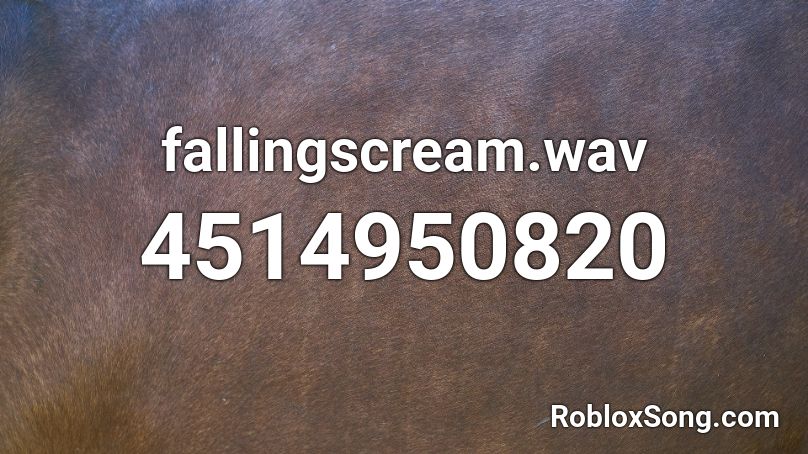 fallingscream.wav Roblox ID