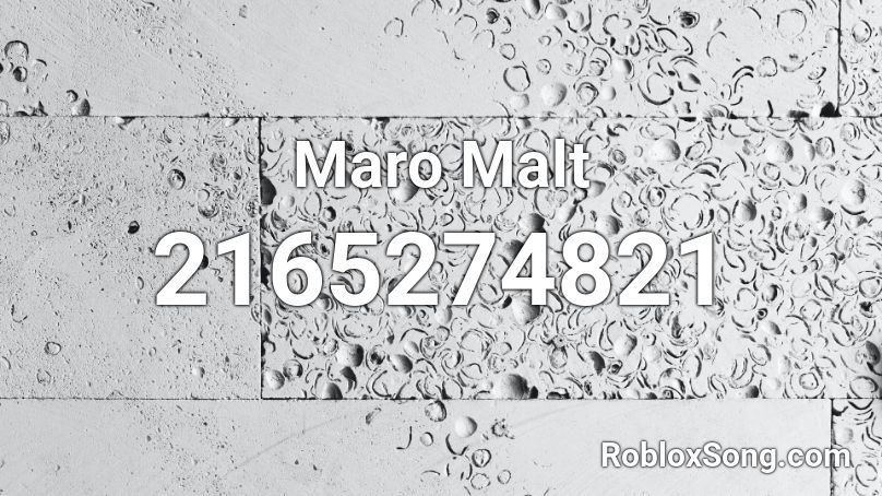 Maro Malt Roblox ID