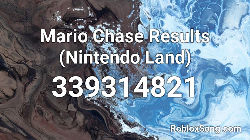 Mario Chase Results (Nintendo Land) Roblox ID