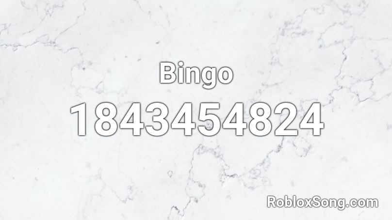 Bingo Roblox ID